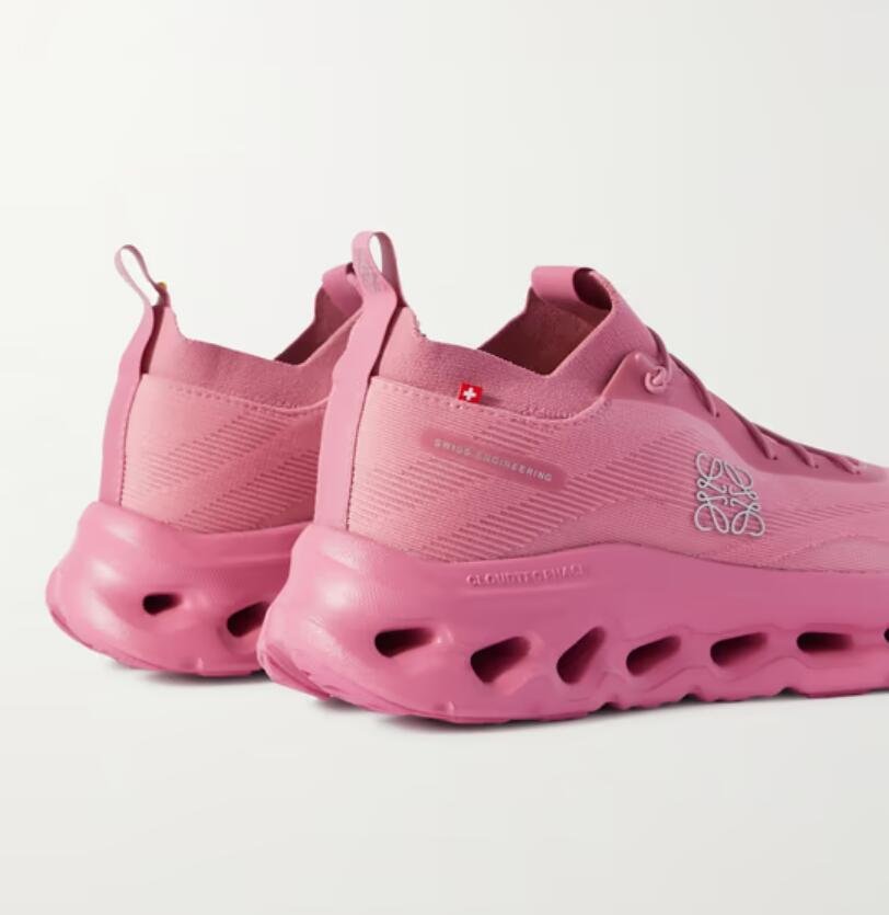       Cloudtilt Stretch-Knit Sneakers Pink Women Sneakers  2
