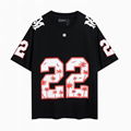 AMIRI 22 Football cotton T-shirt Men Jersey Logo T shirt