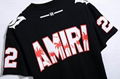 AMIRI 22 Football cotton T-shirt Men Jersey Logo T shirt