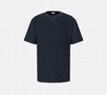 Dior Oblique Relaxed-Fit T-Shirt Black Terry Cotton Jacquard