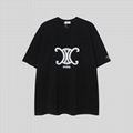 Celine Logo Printed Cotton White T shirt