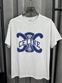 Celine Logo Printed Cotton White T shirt