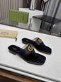 Gucci GG Marmont Leather thong sandals Ladies DOUBLE G THONG SANDAL