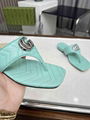 Gucci GG Marmont Leather thong sandals Ladies DOUBLE G THONG SANDAL