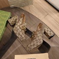 Gucci Women's Natural Horsebit Platform Mules Horsebit Heel Slingback White 