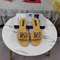 Dolce & Gabbana Raffia Slides With Dg Logo Women's Woven Logo Slide Sandals