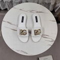 Dolce & Gabbana Raffia Slides With Dg Logo Women's Woven Logo Slide Sandals