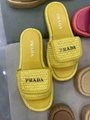 Prada Crochet Platform Sandals in Beige Raffia Women Sandal For Summer
