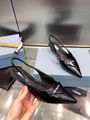 Prada Saffiano Brushed Leather Slingback Pumps Ladies Prada Flat