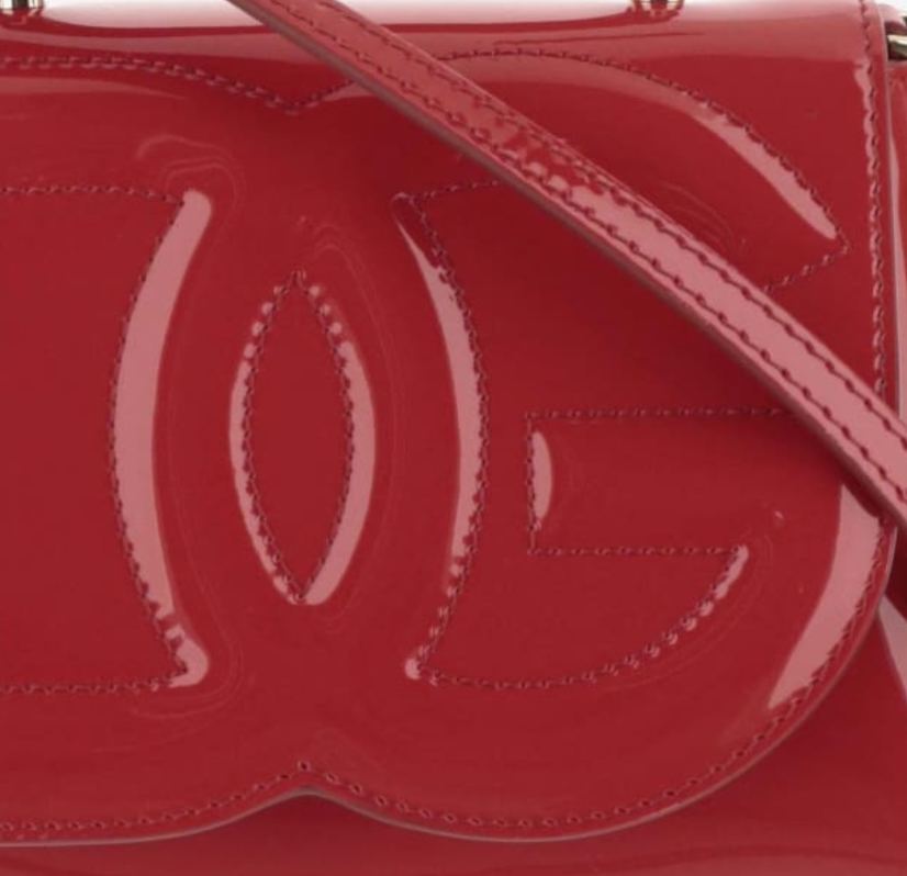                 DG Logo Patent Leather Bag     Handle Top Tote Handbag 4