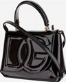 Dolce & Gabbana DG Logo Patent Leather Bag D&G Handle Top Tote Handbag