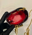 Prada Patent Leather Mini Pouch prada mini bucket bag Women