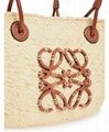 Small       Anagram Basket bag in iraca palm and calfskin       beach bag 13