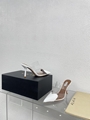 ALAIA Patent leather & PU Heel mules sandal ALAIA Heart Sandals Beige 