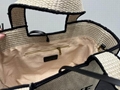 Loewe Paula's Ibiza embroidered raffia tote Women Loewe Logo tote bag