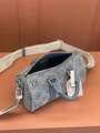 Louis Vuitton Keepall Bandouliere 25 LV Monogram Washed Demin Small Travel Bags
