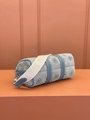 Louis Vuitton Keepall Bandouliere 25 LV Monogram Washed Demin Small Travel Bags