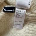 JACQUEMUS Blue Jacquard Logo Sweater Blue Fashion wool sweater for women 