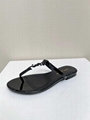 SAINT LAURENT cassandre sandals in patent leather YSL logo mule 