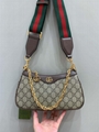 Ophidia textured leather-trimmed printed