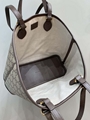       Ophidia small tote bag in beige and ebony       tote  9