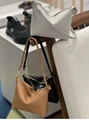       Puzzle Fold pouch in shiny nappa calfskin Black       hobo bag 9
