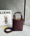 Loewe Mini Puzzle Fold Tote in shiny calfskin Fashion Puzzle Fold Tote