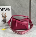 Loewe Satin Calfskin Monochrome Small Puzzle Edge