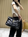 Saint Laurent Black Loulou Puffer shoulder bag SL Chain shoulder bag 