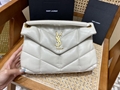 Saint Laurent Loulou Puffer Denim Shoulder Bag