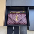 Saint Laurent Envelope Small Bag In Quilted Grain Ysl Flap Bag