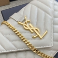 Saint Laurent Envelope Small Bag In Quilted Grain Ysl Flap Bag