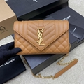 Saint Laurent Envelope Small Bag In Quilted Grain Ysl Flap Bag