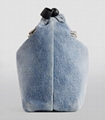 Balenciaga Small Crush Tote Bag Balenciaga Denim Chain Bag