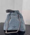 Balenciaga Small Crush Tote Bag Balenciaga Denim Chain Bag