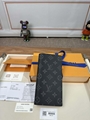               Brazza Wallet     lack Monogram Shadow calfskin Long wallets 16