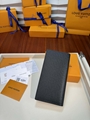 Louis Vuitton Brazza Wallet LV black Monogram Shadow calfskin Long wallets