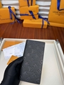 Louis Vuitton Brazza Wallet LV black Monogram Shadow calfskin Long wallets
