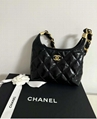 24A hobo Chain Bag Black 