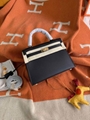Black Kelly Bag 28cm Epsom Leather Tote