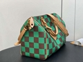               Speedy 40 Bandoulière Damier Pop Green     peedy bag 5