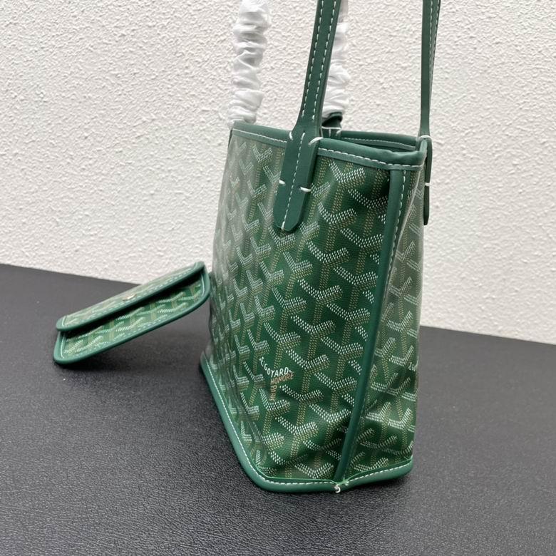 Goyard Mini Anjou Tote Green Goyard Calfskin Leather Bag 3