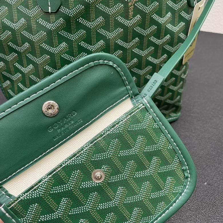 Goyard Mini Anjou Tote Green Goyard Calfskin Leather Bag 4