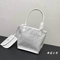 Goyard Mini Anjou Tote Green Goyard Calfskin Leather Bag