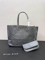 Goyard Saint Louis Bag Women Goyardine Leather Canvans Tote 
