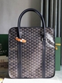 Goyard Goyardine Bourgogne Bag Men Navy handle Totes