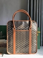 Goyard Goyardine Bourgogne Bag Men Navy handle Totes