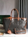 Goyard Anjou Gm Reversible Leather Tote Bag