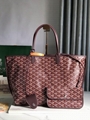 Goyard Anjou Gm Reversible Leather Tote Bag