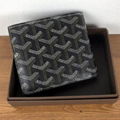 Goyard Victoire Wallet Black in Canvas/Calfskin  11